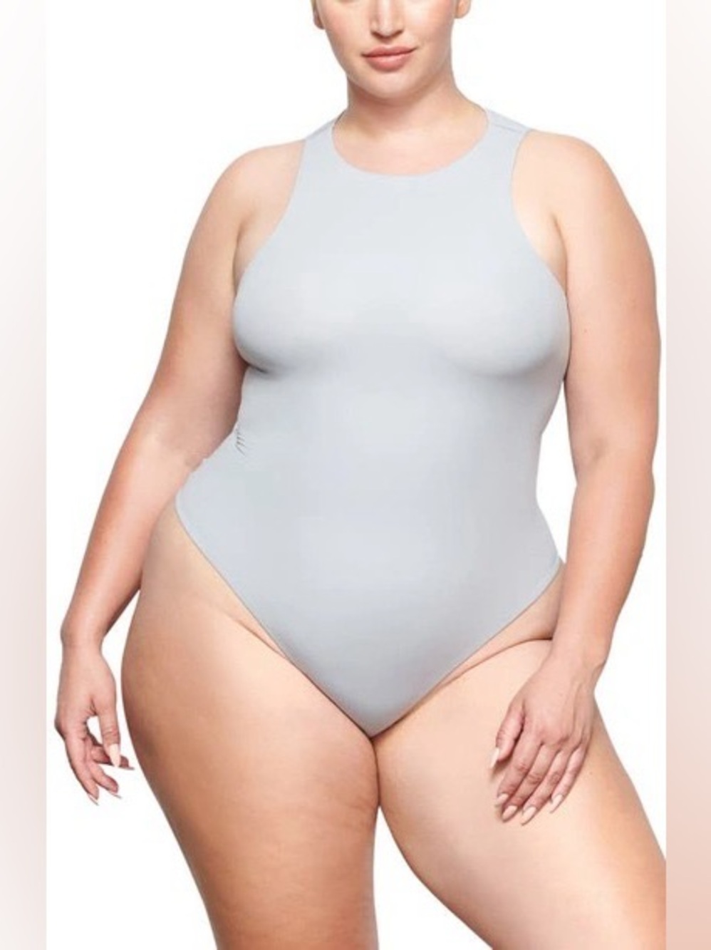 🌑 ✨ NWT SKIMS Fits Everybody High Neck Bodysuit | Moonstone | NWT | 4X ☁️ 💫